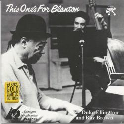 Duke Ellington And Ray Brown This One's For Blanton Фирменный CD 