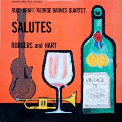 RUBY BRAFF  GEORGE BARNES QUARTET Salutes Rodgers And Hart Виниловая пластинка 