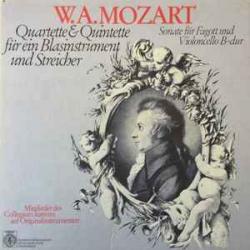 MOZART Quartette&Quintette für ein Blasinstrument und Streicher, Sonate für Fagott und Violoncello B-dur LP-BOX 