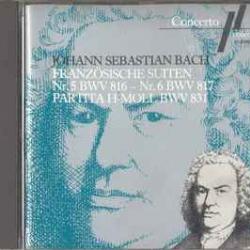 BACH Französische Suiten Nr. 5 BWV 816 - Nr. 6 BWV 817 / Partita H-Moll BWV 831 Фирменный CD 