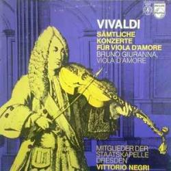 VIVALDI Sämtliche Konzerte Für Viola D'Amore Виниловая пластинка 