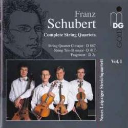 SCHUBERT Complete String Quartets (String Quartet G Major ∙ D 887 / String Trio B Major ∙ D 417 / Fragment ∙ D 2c) Фирменный CD 