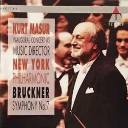 BRUCKNER Symphony No. 7 (Kurt Masur Inaugural Concert As Music Director) Фирменный CD 