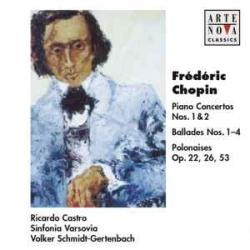 CHOPIN Piano Concertos No.. 1 & 2, Ballades Nos. 1-4, Polonaisess Op 22, 26, 53 Фирменный CD 