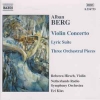Violin Concerto, Lyric Suite, Three Orchestral Pieces