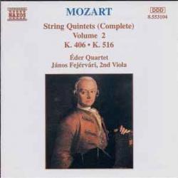 MOZART String Quintets (Complete) Volume 2 - K. 406 • K. 516 Фирменный CD 