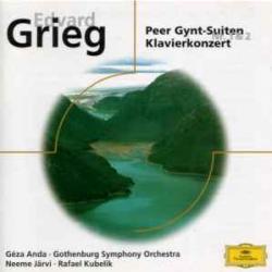 GRIEG Peer Gynt Suiten Nr. 1 & 2, Klavierkonzert Фирменный CD 