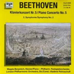 BEETHOVEN Klavierkonzert Nr. 5 = Piano Concerto No. 5 / 2. Symphonie = Symphony No. 2 Фирменный CD 