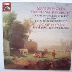 MENDELSSOHN Symphonie Nr.4 "Italienische" / Ouvertüren Виниловая пластинка 