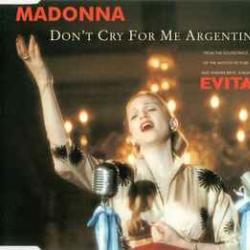 MADONNA DON'T CRY FOR ME ARGENTINA Фирменный CD 