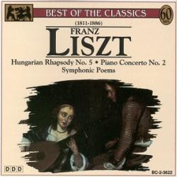 LISZT Hungarian Rhapsody No. 5; Piano Concerto No.2; Symphonic Poems Фирменный CD 