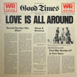 WAR LOVE IS ALL AROUND Виниловая пластинка 