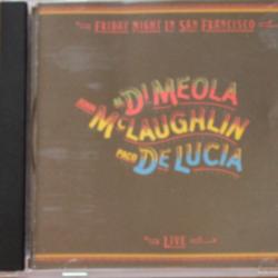 AL DI MEOLA  JOHN MCLAUGHLIN  PACO DE LUCIA FRIDAY NIGHT IN SAN FRANCISCO Фирменный CD 