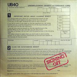 UB40 Signing Off Виниловая пластинка 