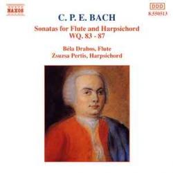 BACH Sonatas For Flute And Harpsichord WQ. 83 - 87 Фирменный CD 