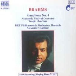BRAHMS Symphony No. 4 / Academic Festival Overture / Tragic Overture Фирменный CD 