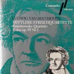BEETHOVEN Mittlere Streichquartette »Rasumowsky-Quartett« F-dur Op. 59 Nr. 1 Фирменный CD 