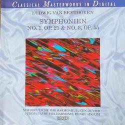 BEETHOVEN Symphonien No. 1, Op. 21 & No. 3, Op. 55 Фирменный CD 