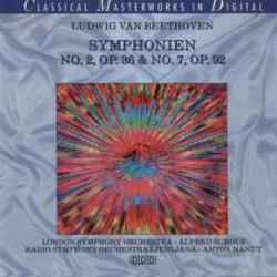 BEETHOVEN Symphonien Nr. 2 Op. 36 & Nr. 7 Op. 92 Фирменный CD 