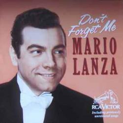 MARIO LANZA DON'T FORGET ME Фирменный CD 