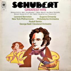 SCHUBERT SCHUBERT'S GREATEST HITS Виниловая пластинка 