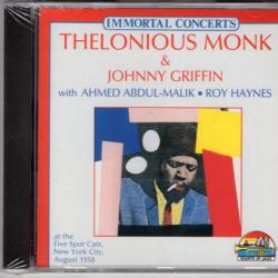 THELONIOUS MONK   JOHNNY GRIFFIN At The Five Spot Cafe, New York City, August 1958 Фирменный CD 