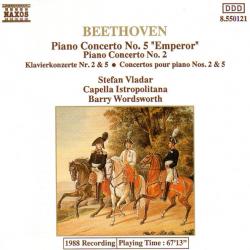 BEETHOVEN Piano Concerto No. 5 "Emperor" / Piano Concerto No. 2 Фирменный CD 