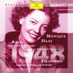MONIQUE HAAS Ravel: Piano Concerto in G Major - Le Tombeau De Couperin / Stravinsky: Capriccio Фирменный CD 