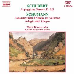 SCHUBERT   SCHUMANN Arpeggione Sonata, D.821 / Fantasiestücke - Stücke Im Volkston - Adagio And Allegro Фирменный CD 