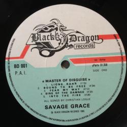 SAVAGE GRACE Master Of Disguise Виниловая пластинка 