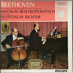 Beethoven, Mstislav Rostropowitsch, Svjatoslav Richter Sämtliche Sonaten Für Klavier Und Violoncello LP-BOX 