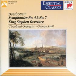 BEETHOVEN Symphonies No. 4 & No. 7 - King Stephen Overture Фирменный CD 