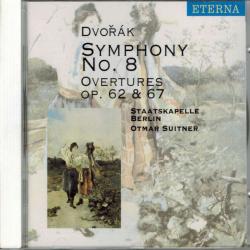 DVORAK Symphony No. 8 / Overtures Op. 62 & 67 Фирменный CD 