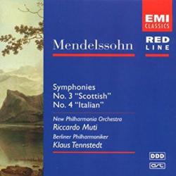 MENDELSSOHN Symphonies No. 3 "Scottish", No. 4 "Italian" Фирменный CD 