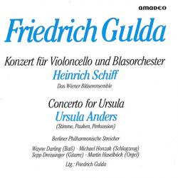 Friedrich Gulda / Heinrich Schiff / Ursula Anders Konzert Für Violoncello Und Blasorchester / Concerto For Ursula Фирменный CD 