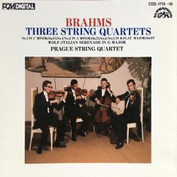 BRAHMS Three String Quartets • Italian Serenade In G Major Фирменный CD 