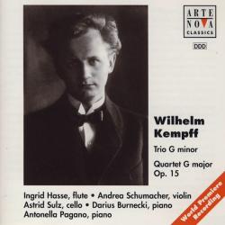 WILHELM KEMPFF Trio G Minor / Quartet G Major Op. 15 Фирменный CD 
