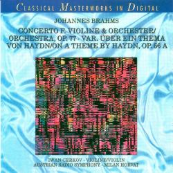 BRAHMS Concerto F. Violine & Orchester / Orchestra, Op. 77 Uber Ein Thema Von Haydn / On A Theme By Haydn, Op. 56 A Фирменный CD 
