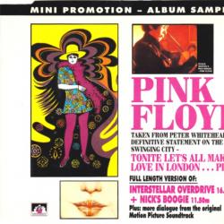 PINK FLOYD Mini Promotion Album Sampler From Tonite Let's All Make Love In London ... Plus Фирменный CD 