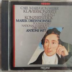 CARL MARIA VON WEBER Klavierkonzerte N.1 & N.2 Konzertstück Фирменный CD 