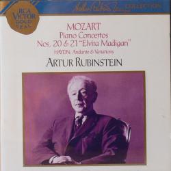 Mozart - Haydn, Arthur Rubinstein Piano Concertos Nos.20 & 21 "Elvira Madigan", Andante & Variations Фирменный CD 