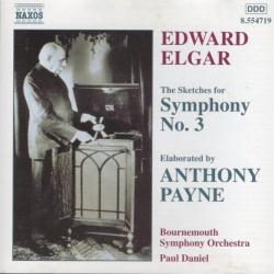 ELGAR The Sketches For Symphony No. 3, Elaborated By Anthony Payne Фирменный CD 