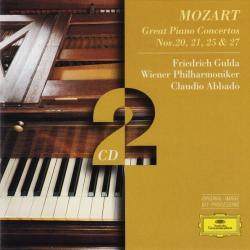 MOZART Great Piano Concertos Nos.20, 21, 25 & 27 Фирменный CD 
