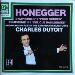 HONEGGER Symphonie N˚ 2 "Pour Cordes" / Symphonie N˚ 4 "Deliciæ Basilienses" Фирменный CD 