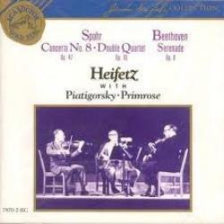 Heifetz, Piatigorsky, Primrose, Spohr, Beethoven Concerto No.8, Double Quartet Op.65, Serenade Op.8 Фирменный CD 