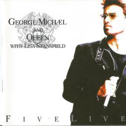 GEORGE MICHAEL AND QUEEN FIVE LIVE Фирменный CD 