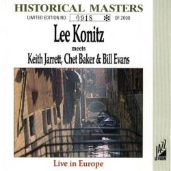 Lee Konitz Meets Keith Jarrett, Chet Baker & Bill Evans Live In Europe Фирменный CD 