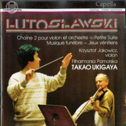 Lutosławski, Krzysztof Jakowicz, Filharmonia Pomorska, Takao Ukigaya Lutoslawski Фирменный CD 