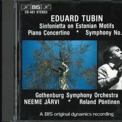 Eduard Tubin Sinfonietta On Estonian Motifs / Piano Concertino / Symphony No.7 Фирменный CD 