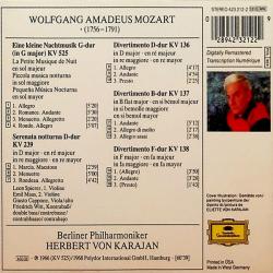 MOZART Eine Kleine Nachtmusik Serenaden Und Divertimenti Фирменный CD 